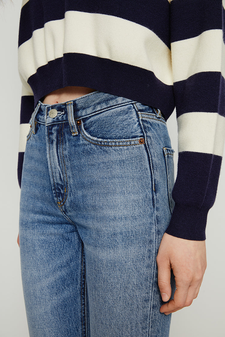 Activity Grrrl High Rise Kick Crop Jeans