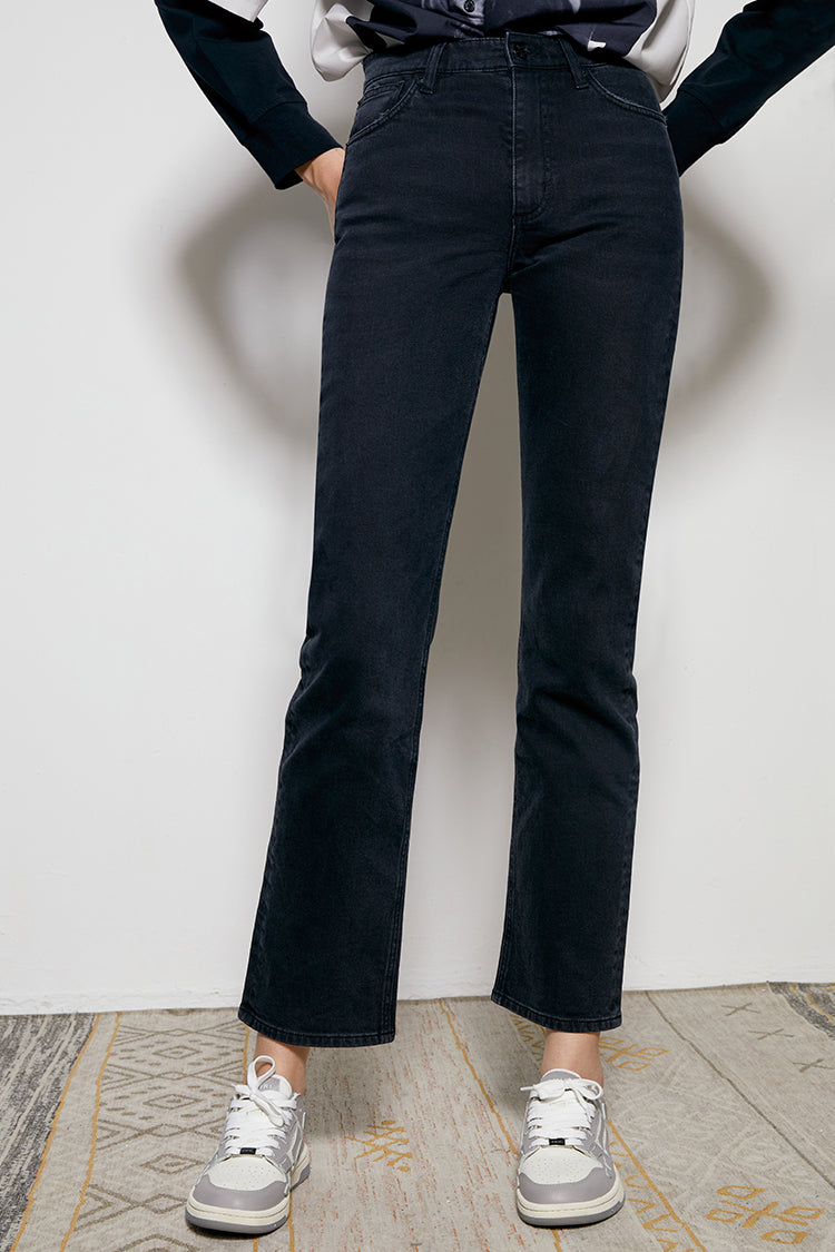 Activity Grrrl High Rise Kick Crop Jeans