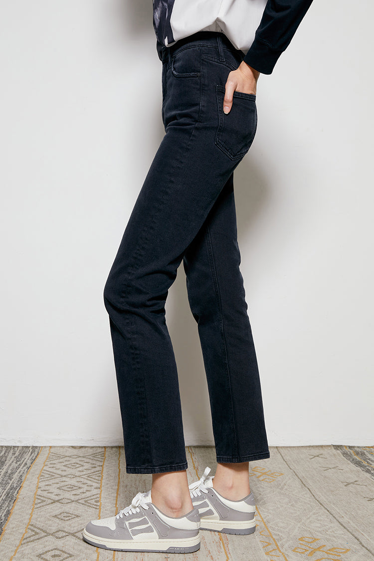 Activity Grrrl High Rise Kick Crop Jeans