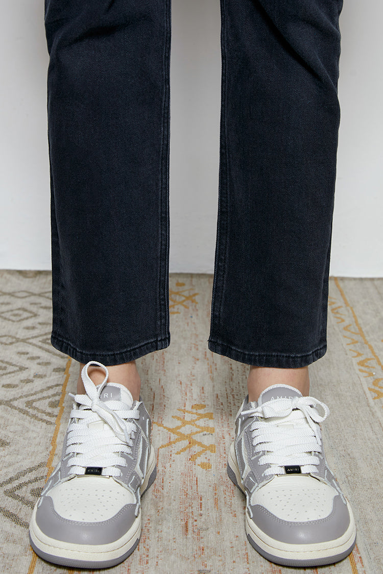 Two Shots High Rise Straight Crop Jeans