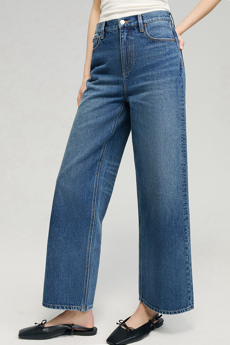 The Cityer Crop Wide Jeans