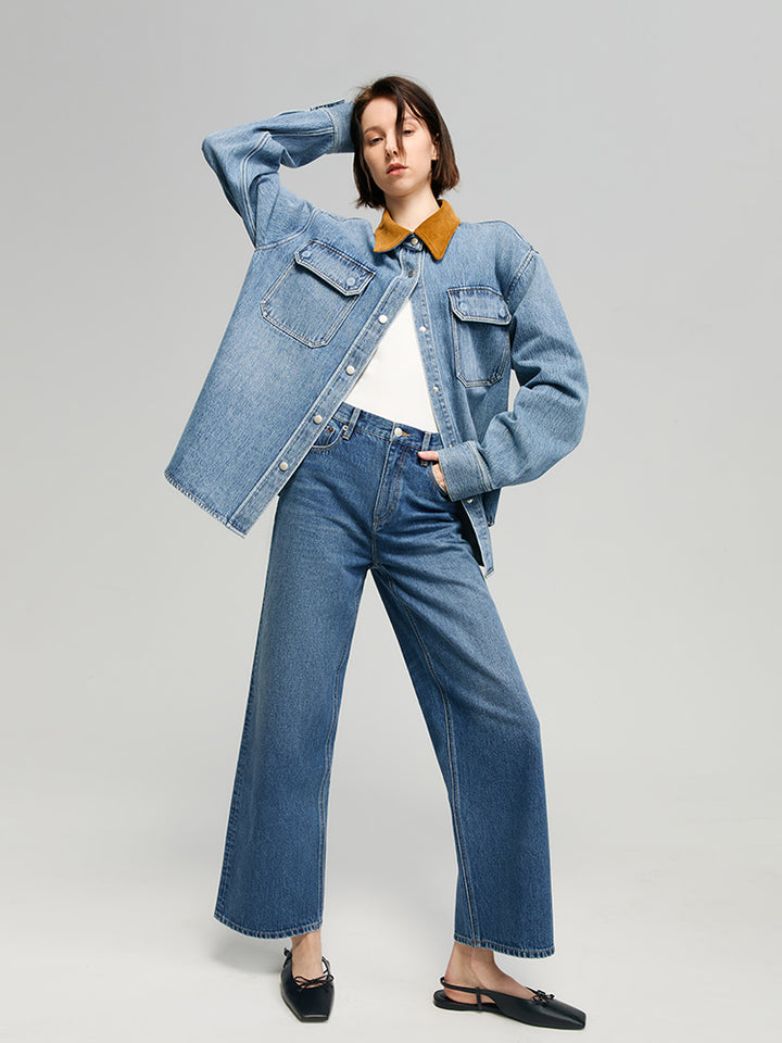 The Cityer Crop Wide Jeans