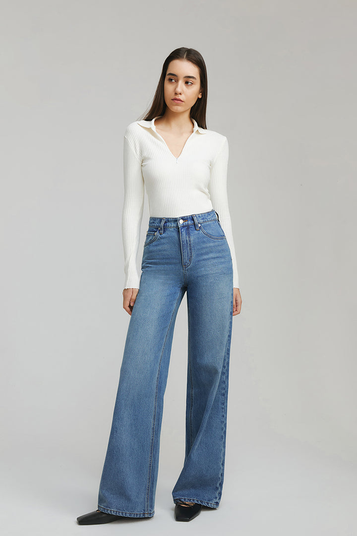 Angeles High Rise Baggy Jeans