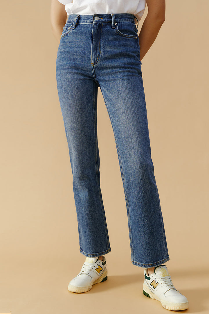 Activity Grrrl High Rise Kick Crop Jeans