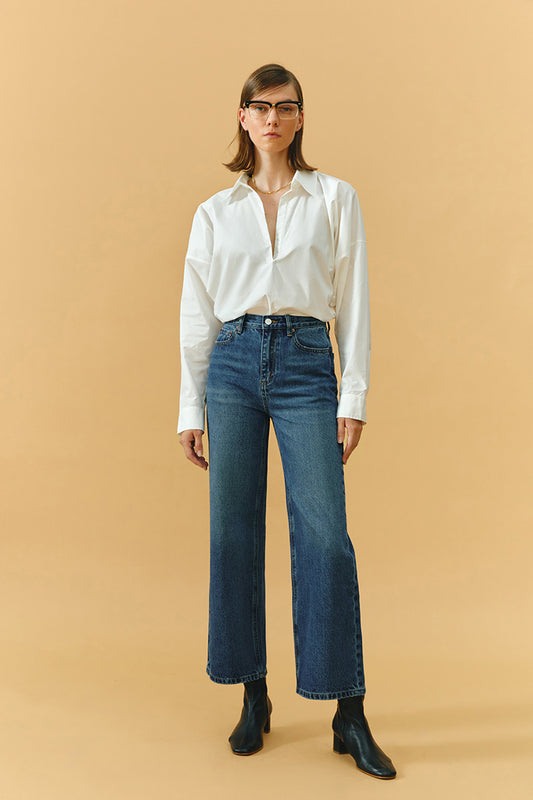 The Cityer Crop Wide Jeans