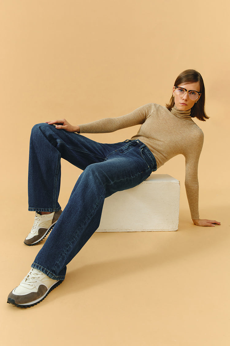 Coney Island Whitefish High Rise Wide Jeans (Fleece-Lined)