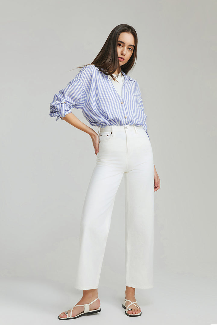 The Cityer Crop Wide Jeans