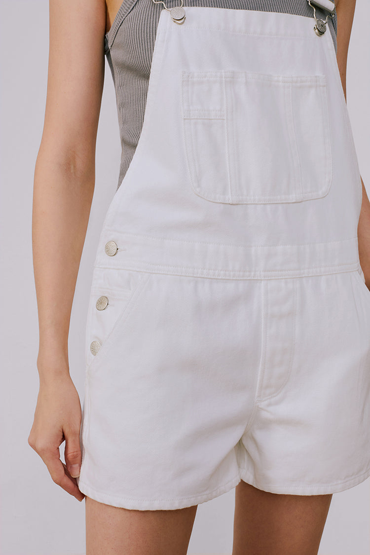 Blue Denim Overall Shorts | Ally Fashion